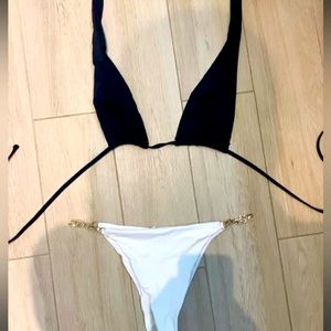 Two piece bikini with chains size S